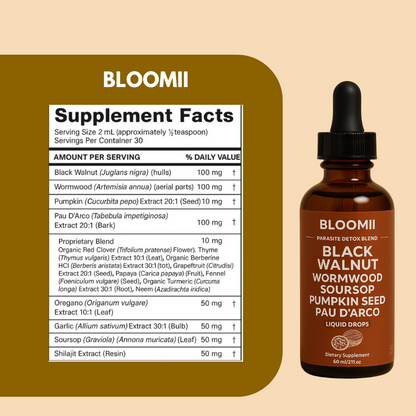 Black Walnut Wormwood Parasite Cleanse